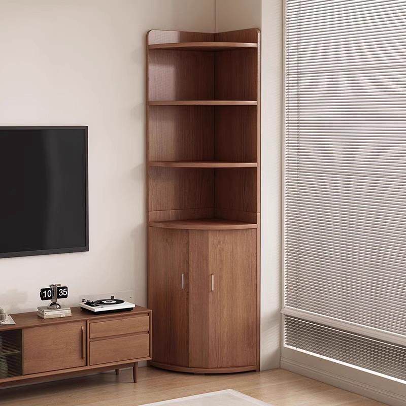 角柜墙角三角轻奢高级感中古风拐角卧室置物架客厅转角靠墙收纳柜