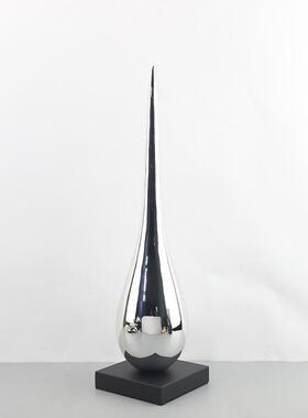 现代极简抽象树脂水滴艺术摆件电视柜大厅酒店样板间软装家居饰品