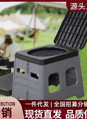 车载折叠马桶临时应急厕所户外露营帐篷神器便携式简易移动坐便器