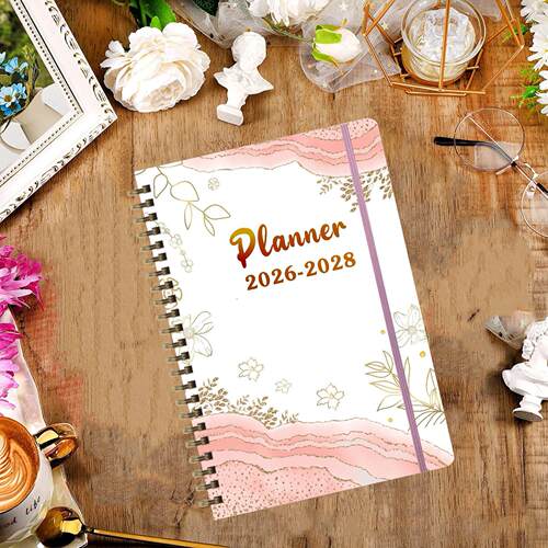 2026-2028年PLANNER英文线圈本A5跨境亚马逊笔记本计划本日记本子