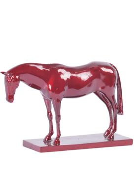 新中式陶瓷马样板间客厅禅意摆件套装电视飞马创意花瓶摆设手工