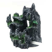 造景鱼缸diy布景缸流沙水族箱动态草新款 不流沙浑水瀑布山景假山