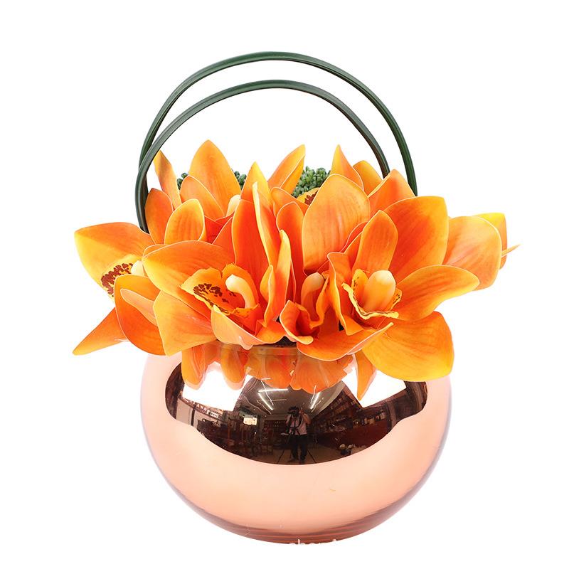 现代简约样房仿花艺板件轻奢家居酒柜装摆饰品021后现真代过软装