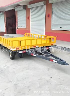 ZSU货重型长平拉板拖车厂区加板车无动力平板车拉钢板工具车