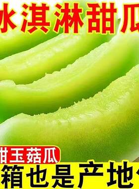 海南冰淇淋玉菇甜瓜大果10新鲜水果斤应季当季整箱香瓜羊角脆蜜瓜