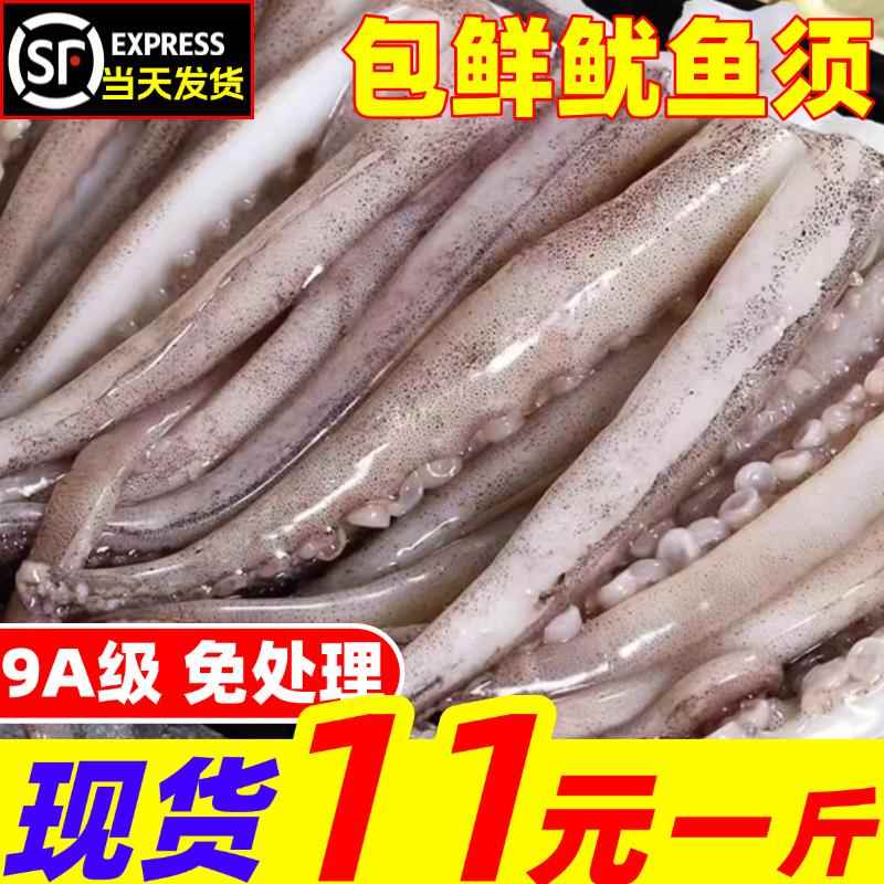 鱿鱼须尤鱼须鲜活冷冻鱿鱼头二本足须腿新鲜铁板烧烤商用水产海鲜