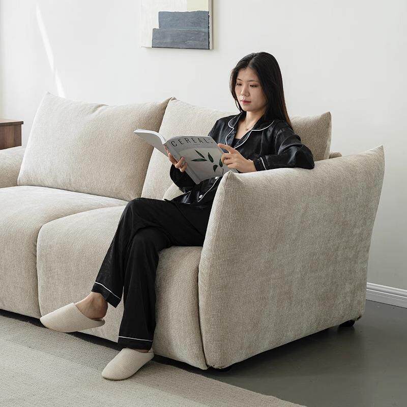 布艺花瓣雪尼尔两用可折叠沙发床北欧小户型多功能客厅办公沙发床
