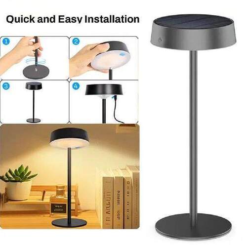 Solar Desk Lamp Solar Light Table Lamp For Bedroom Camping