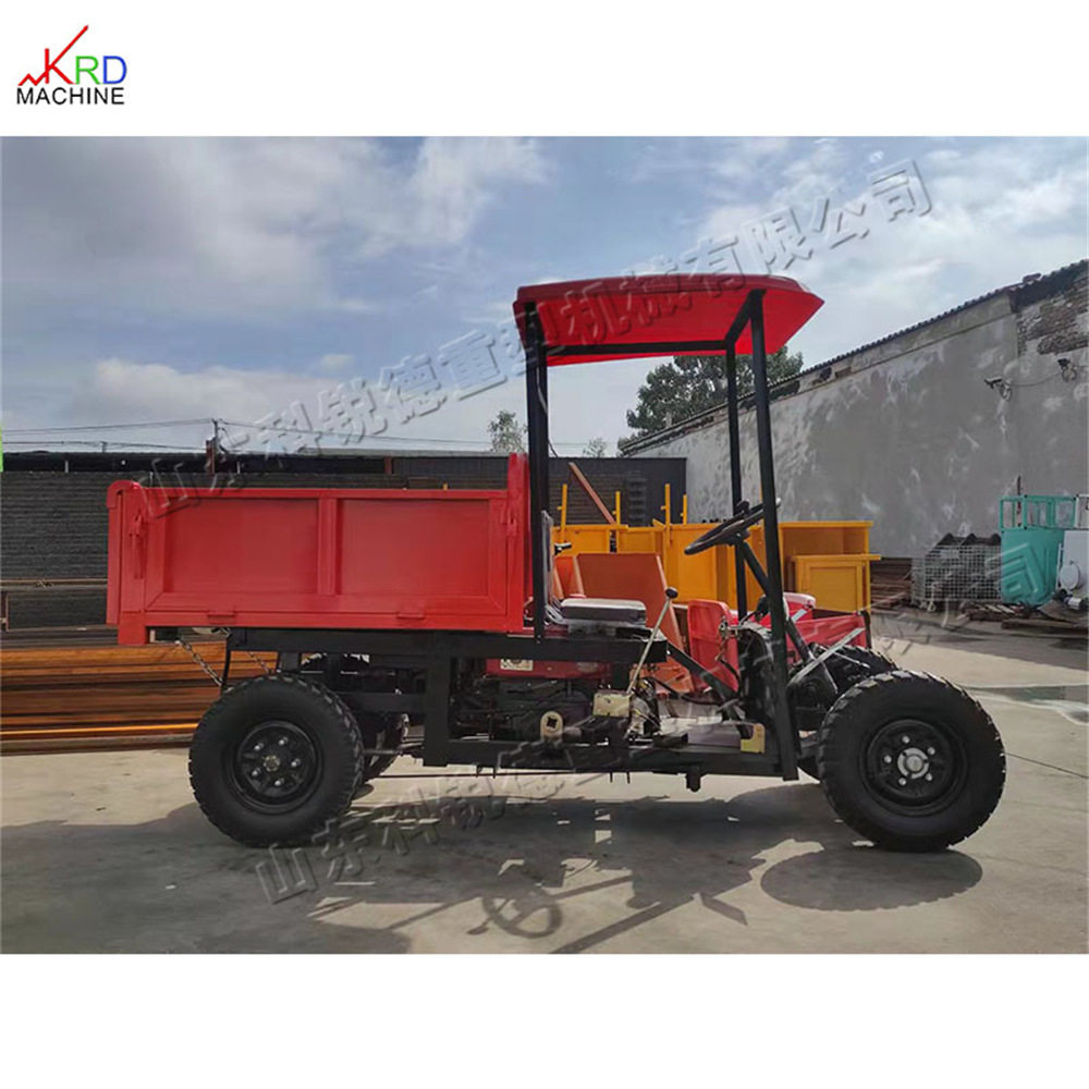农用柴油粮食搬运车 地铁道路施工物料运输车 小型电动四轮自卸车