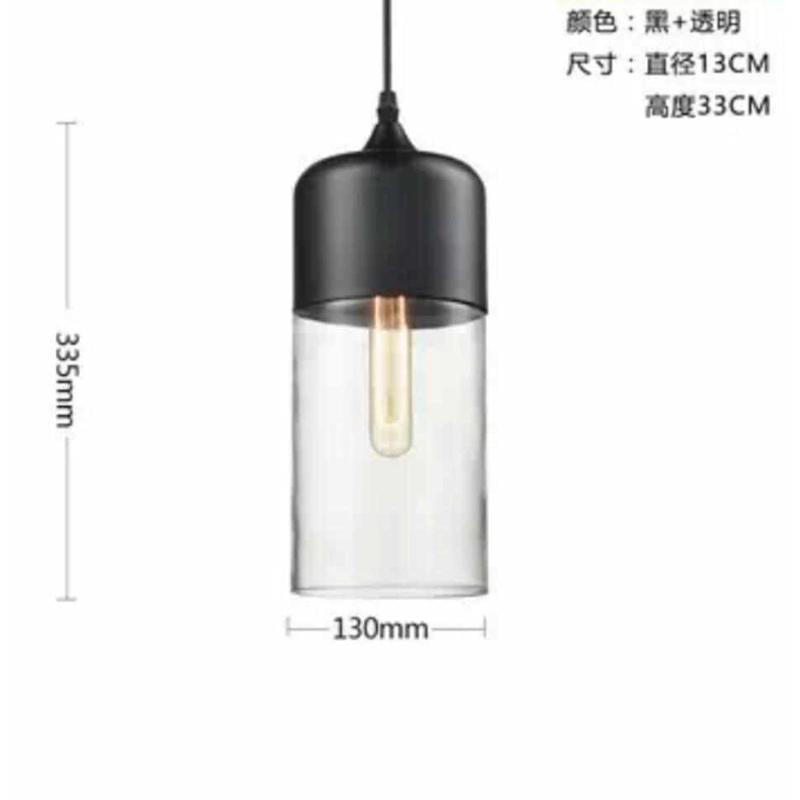 北欧工业风特色餐厅玻璃吊灯个性美式复古艺术创意酒吧吊LED灯具