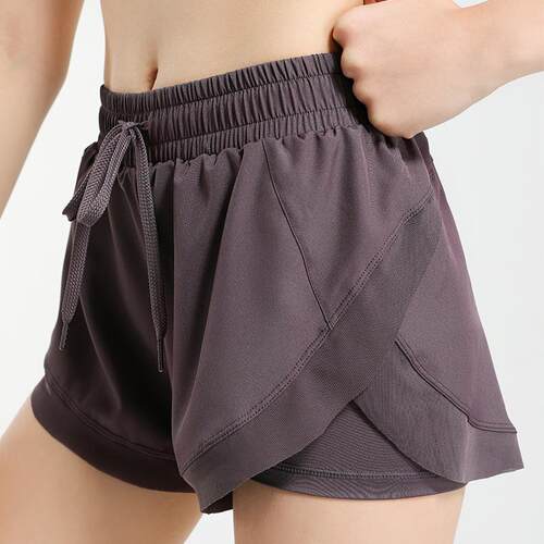 Sports shorts for women, anti glare outdoor running and