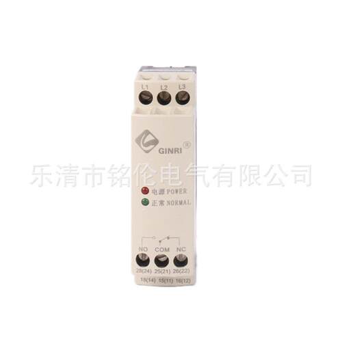 GINI相缺相错相/R断相保序护器RD6/JVRD6三RD6相电源监视继电器