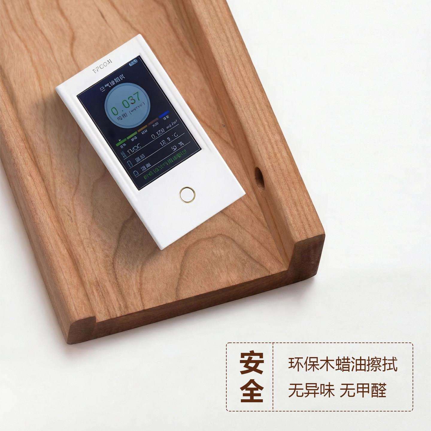 墙上置物免架一卧实室打孔木字板悬挂式娃娃JJ27155摆件悬空墙面