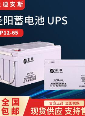 圣阳蓄电池SP12-65 12V65AH直流屏UPS EPS光伏发电铁路基站用
