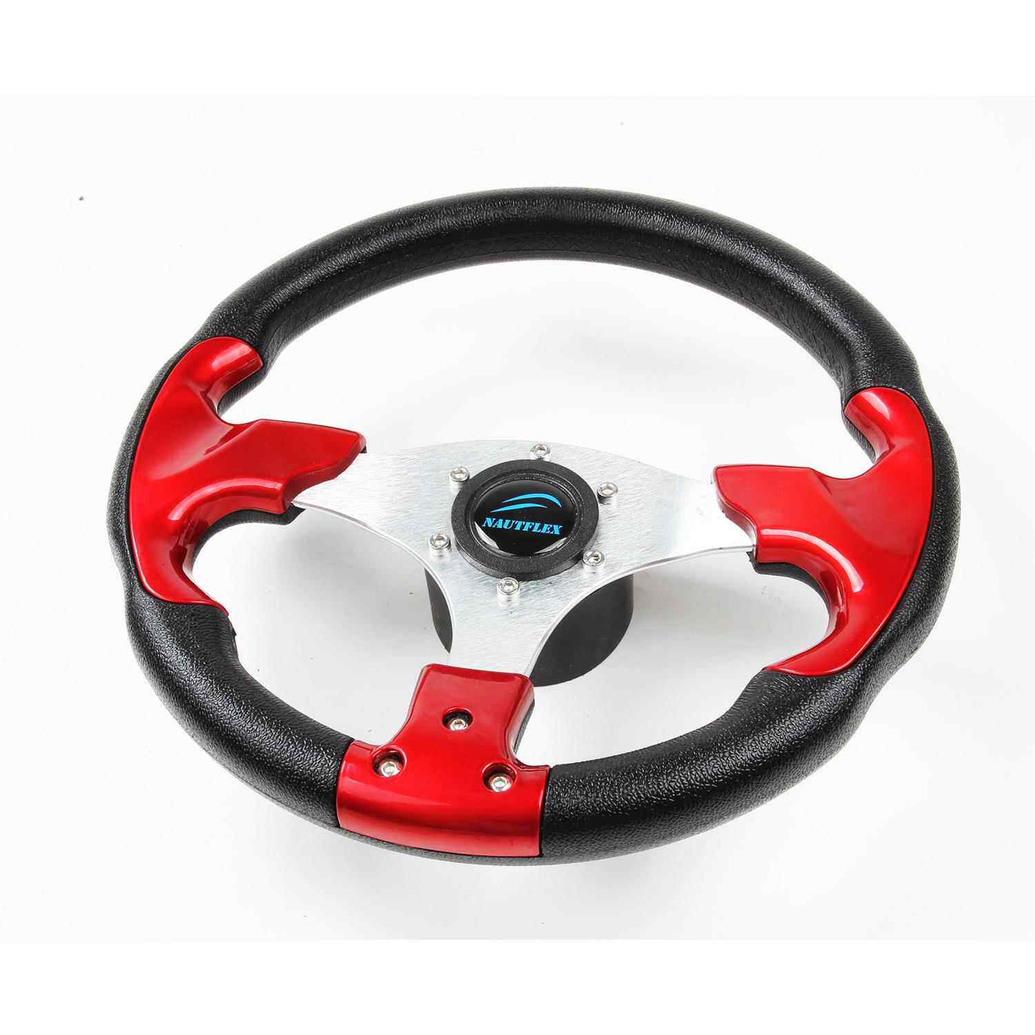 快艇用方向盘 铝合金快艇 红色版 匹配机械方向机及液压方向机