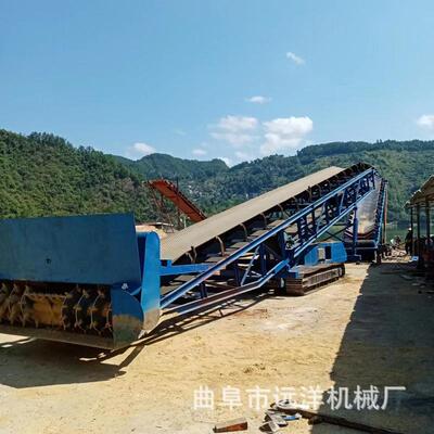沙石料装车煤料扒料机炭石矿渣皮带输送子扒机土方砂石EUJ堆取料