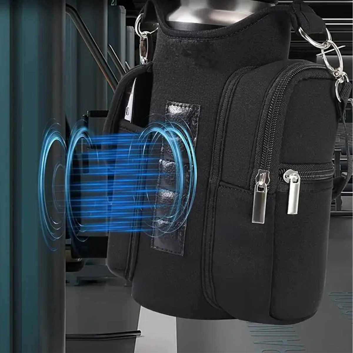 磁性袋水瓶架健身瓶携带包带手机袋和健身配件收纳内置磁铁水杯套,餐饮具,杯套,淘宝优惠券,粉丝福利购,淘宝优惠卷