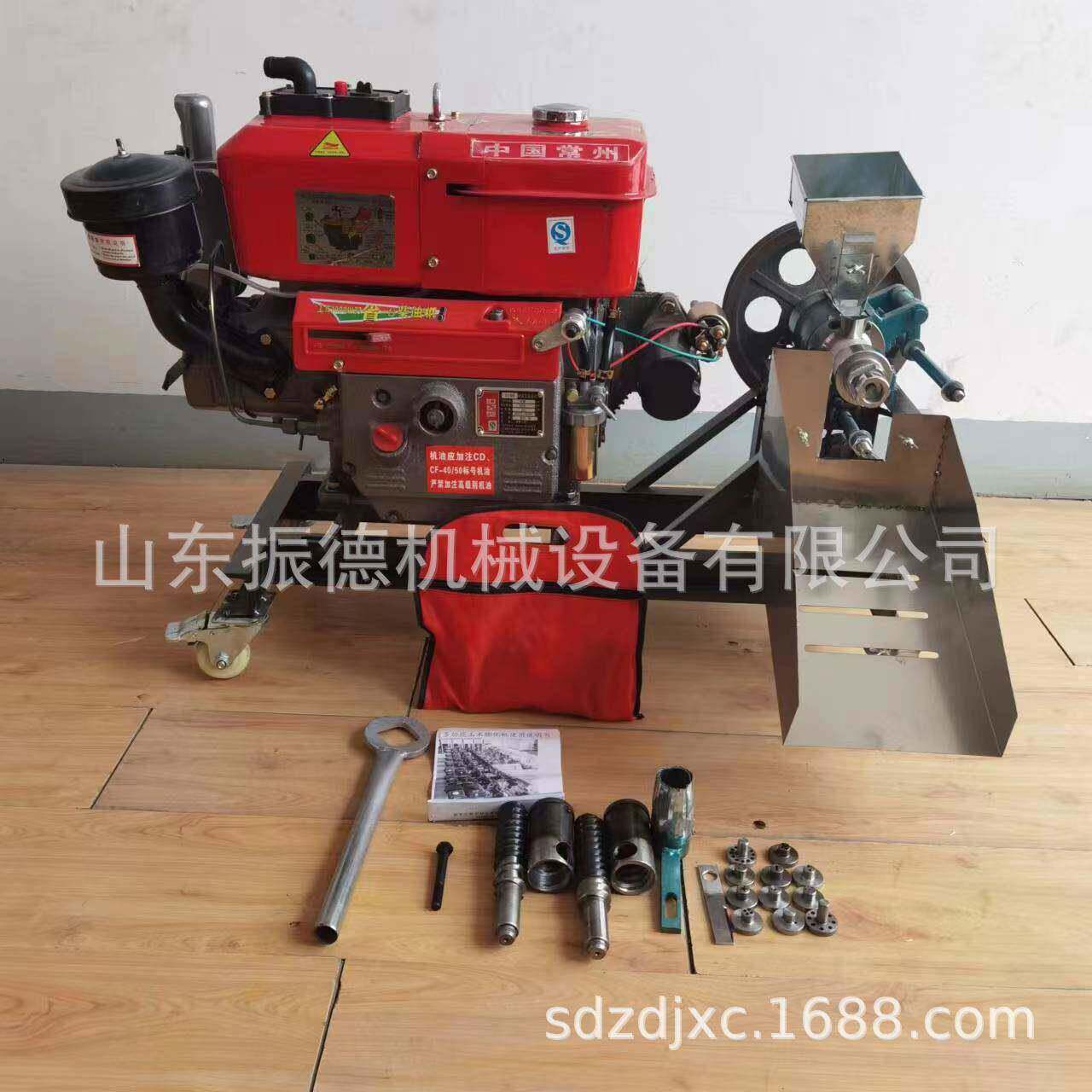 多花型食品膨化机 振德新款 麻花型膨化机 大型弯管月牙空心棒机