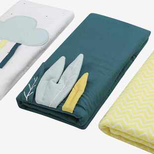 新品婴儿床床围栏软包宝宝纯棉防撞围挡儿童透气挡布拼接床护围