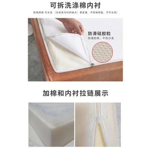 做高密度实木红木加厚加硬布艺坐垫带靠背垫 7K1沙发垫子海绵垫定