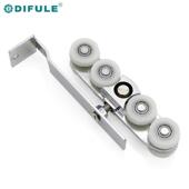 轮斜轮静音木吊轮厨房卫生间移门门滑8轮锌合金DFL P071尼吊龙轮