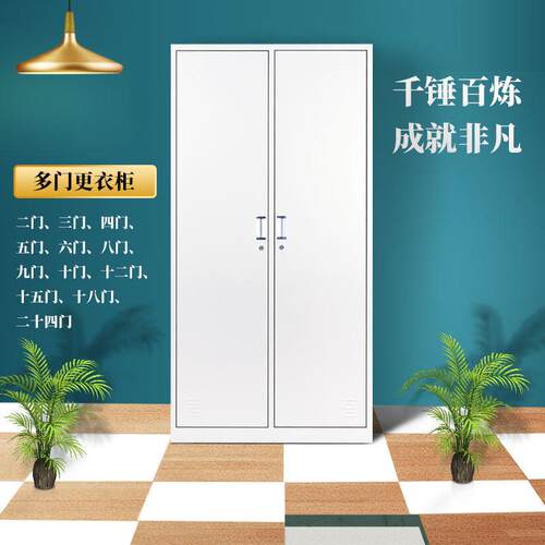 健身房更衣柜宿舍员工柜钢制带锁鞋碗柜浴室多门铁皮收纳柜储物柜