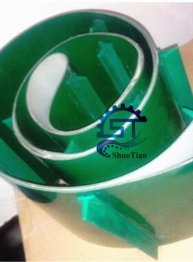 PVC输送带加挡板导条裙边食品机械提升传动带来图来样生产