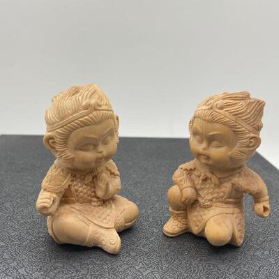 小叶把黄杨雕汽车WNF中控台摆件生肖猴动物齐孙天大圣悟空手木件