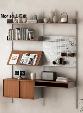 vitsoe606置物架墙上洞洞板收纳层架小户型实木多层板墙面轨道书