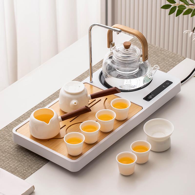 A5L茶具套装家用懒人客厅煮茶烧水一体多功能茶盘泡茶壶整套陶瓷