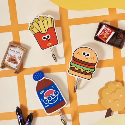 New Cartoon No-Drill Hooks with Strong Adhesive - Cute Kitch