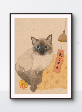 【岁月有光】黄YOYO限量版画装饰画餐厅客厅卧室治愈系挂画