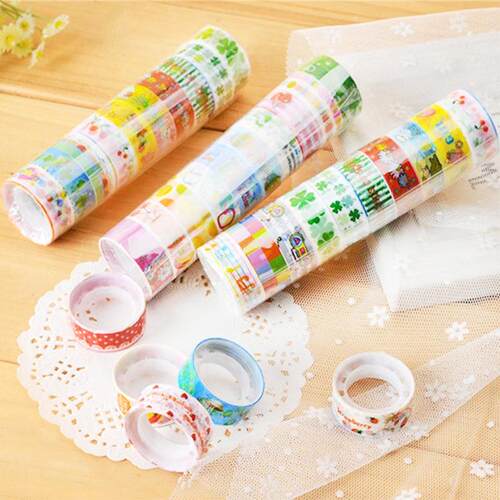Stationery small adhesive tape, cartoon tape, colorful carto