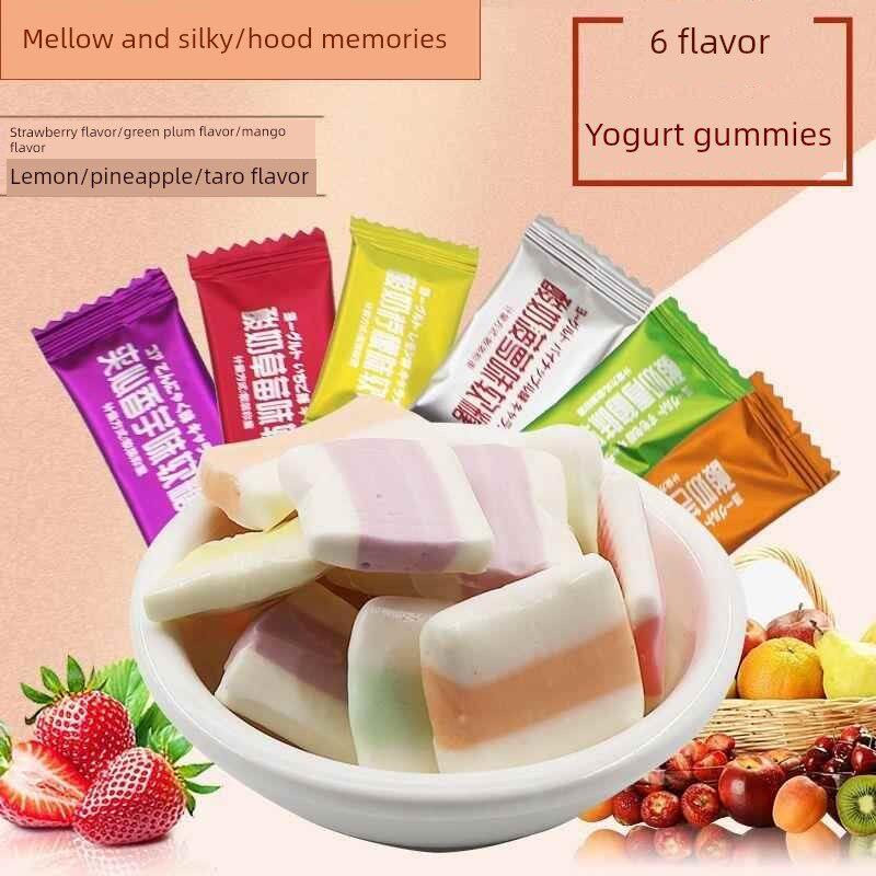 六口味奶糖软糖网红糖果多口味奶糖散装喜糖过年年货水果散装零食