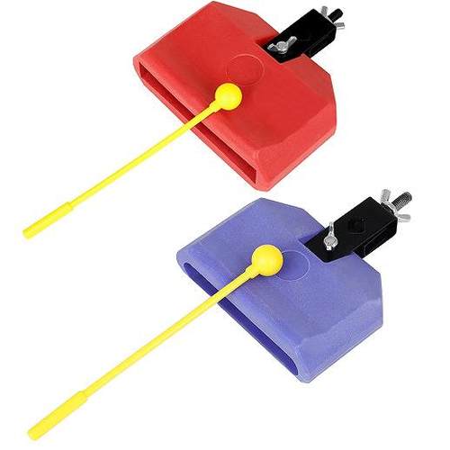 奥尔夫打击乐器ABS方梆子塑料牛铃高低音梆子架子鼓配件木鱼梆子