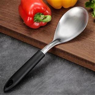 304不锈钢饭匙加厚米饭勺子大号分餐勺防烫盛饭匙子大汤匙舀汤勺