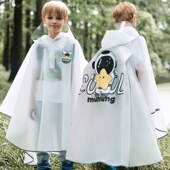 儿童雨衣韩版 带书包位男女学生骑行雨披徒步防水斗篷防水雨衣