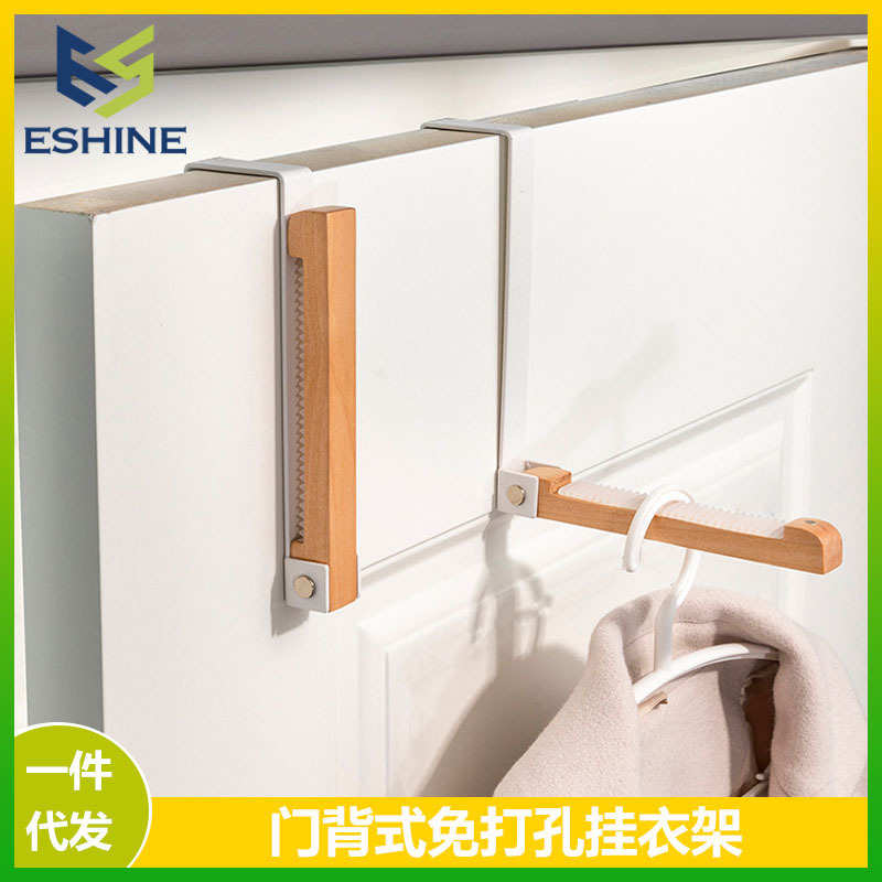 创意衣帽钩 门后衣服壁挂隐形挂钩 免打孔折叠衣柜挂衣钩折叠单钩