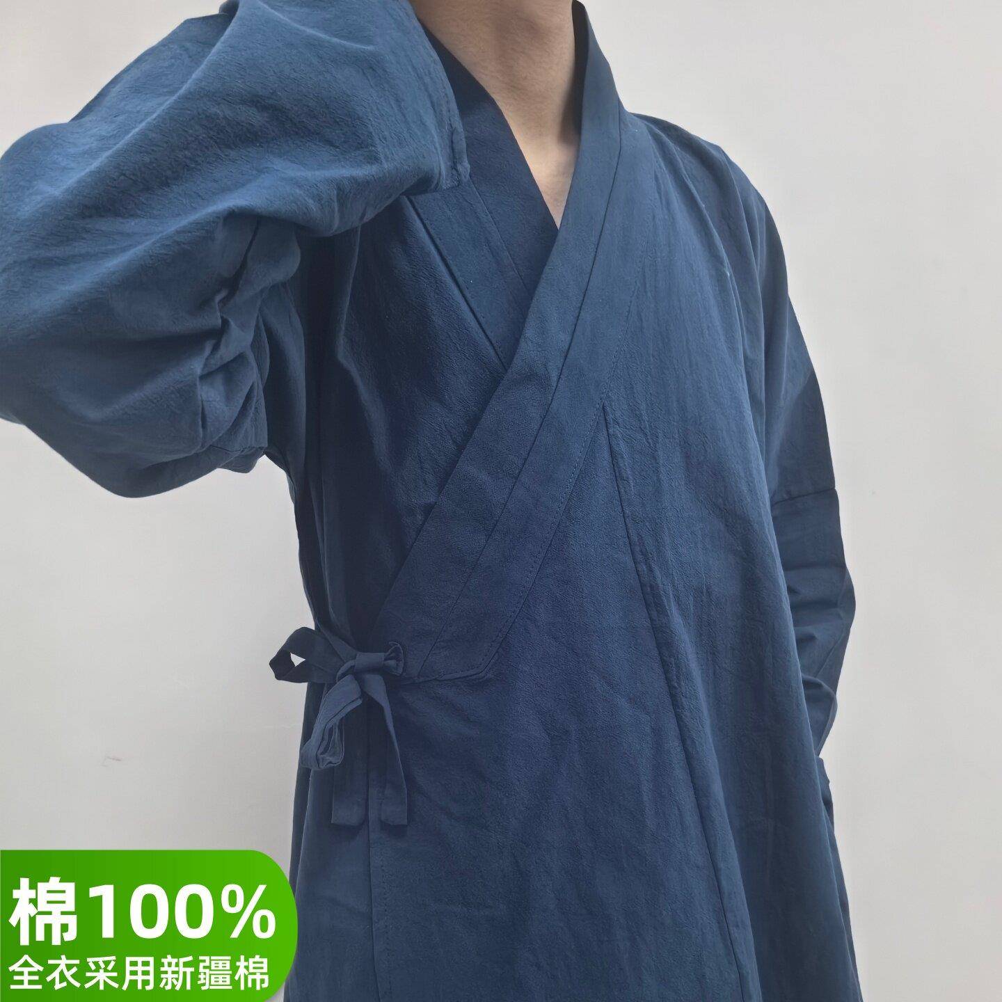 十三州府纯明制传统交领右衽短打上衣男士通勤日常可穿汉服简约图片