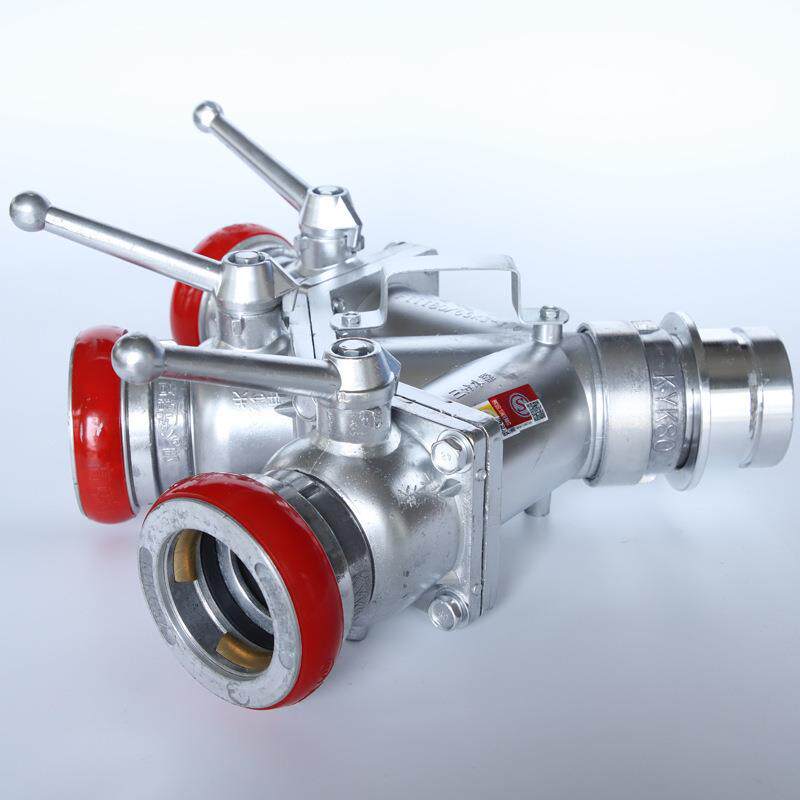 高强度铝合金三分水器快插式一进三出分流器螺旋式高压分水器