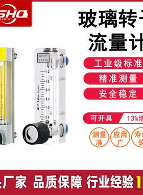 玻璃转子流量计LZB-/V20系列面板式螺纹空气气体液体流量计