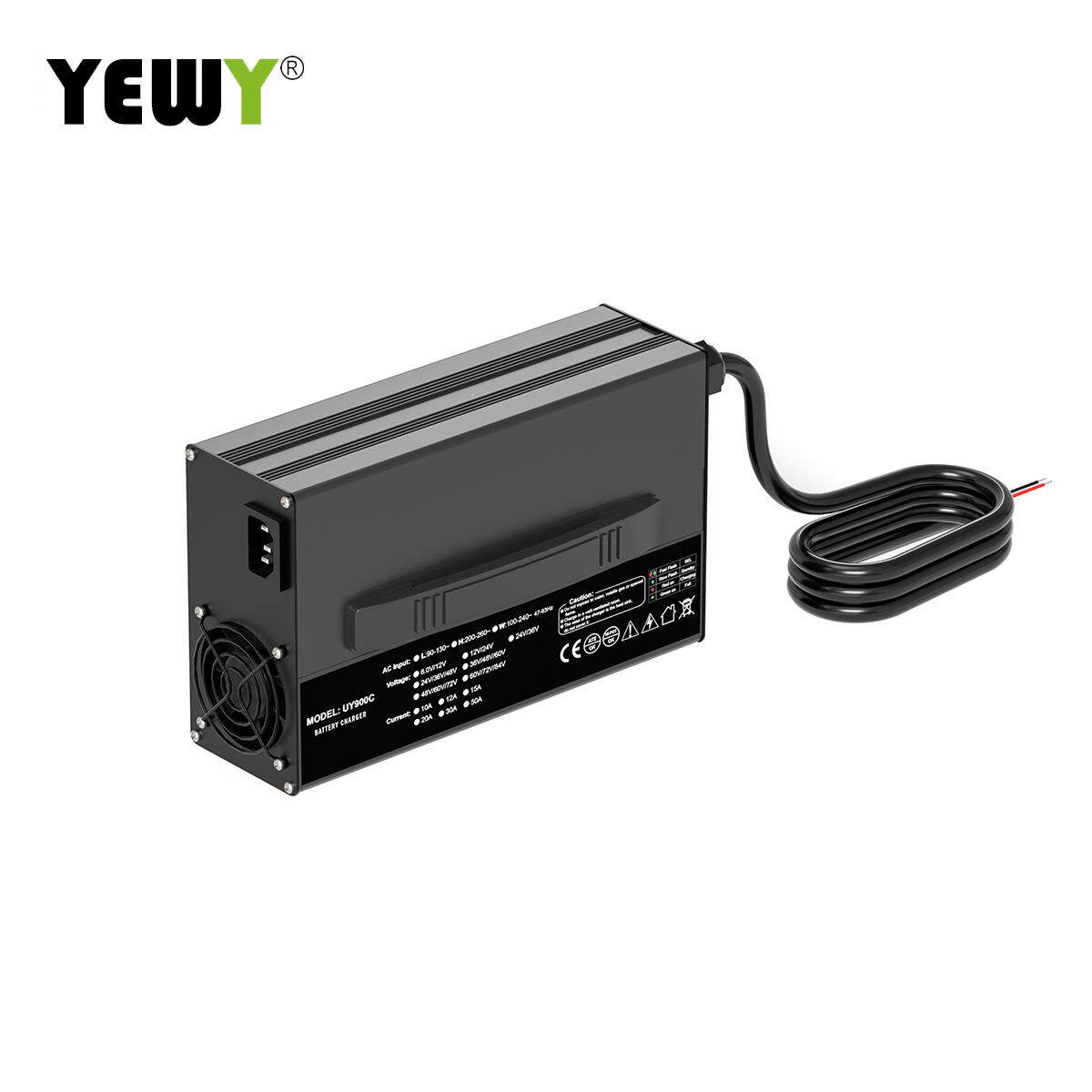 12V40A/12V50A铅酸电池充电器AGM GEL汽车电瓶充电器带显示屏