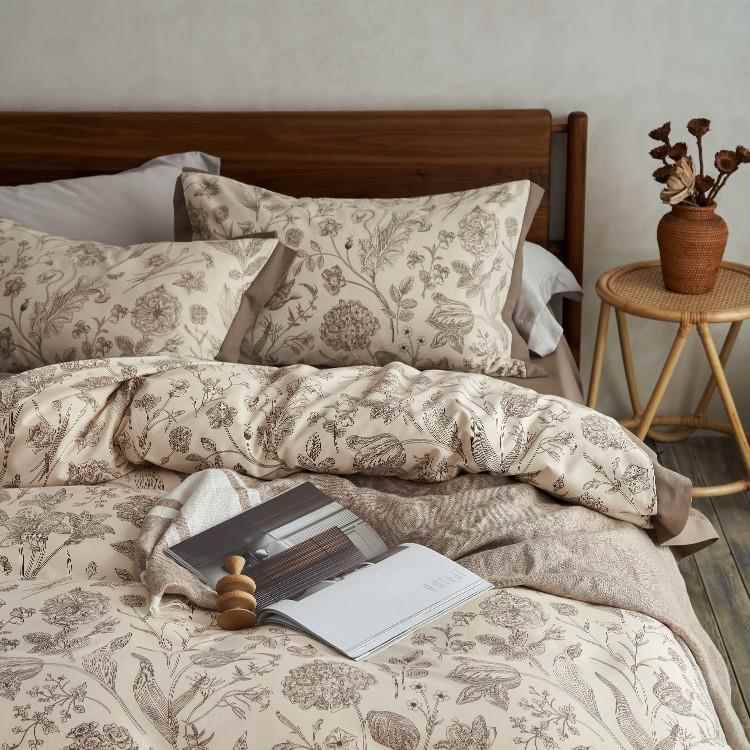 被高端QDS1加磨套毛丨四件全棉磨毛纯棉厚床单套美式复古风秋冬季