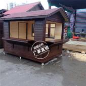 防腐木木屋移动售货亭户外小房子风景区售票亭设备房摆摊小木屋定