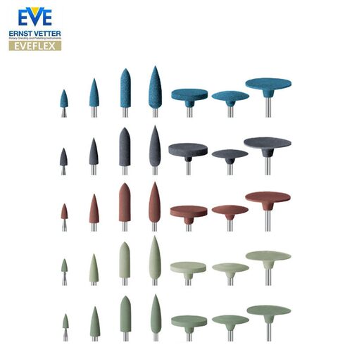 EVE德国硅胶抛光器 100个装EVEFLEX带柄系列抛光磨头