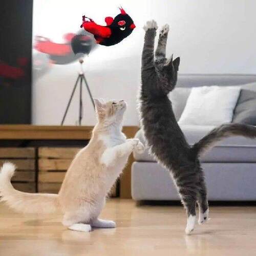 Cat Toy Bird Interactive Chirping Bird Cat Toy Three Modes