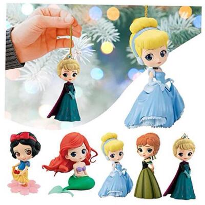 Christmas Pendant Xmas Tree Decoration Princess Flat Cartoon