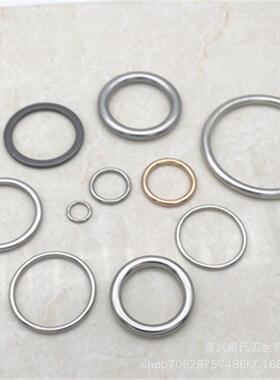 新款直销促销 合金圆圈 金属闭口圈 圆环锌合金 银白色尺寸齐全可