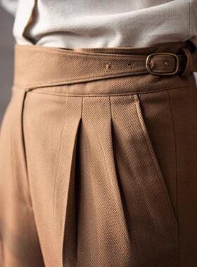 Men's Solid Color Corduroy Pants Regular Fit Straight Leg