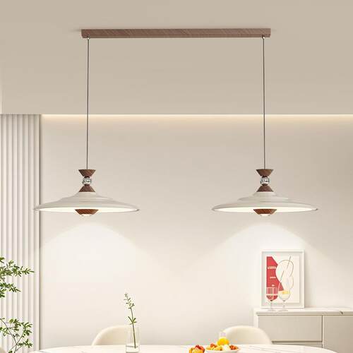 法式中古风摇臂全光谱护眼复古奶油风吊灯餐厅灯设计师氛围灯具